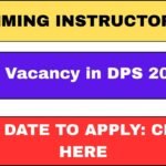Swimming Instructor Job in DPS 2025 Aplly Now